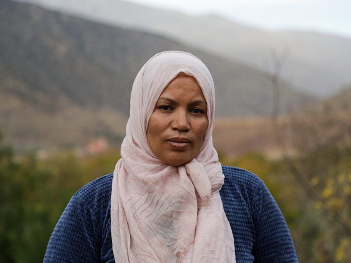 Woman in the Atlas Mountains in Morocco