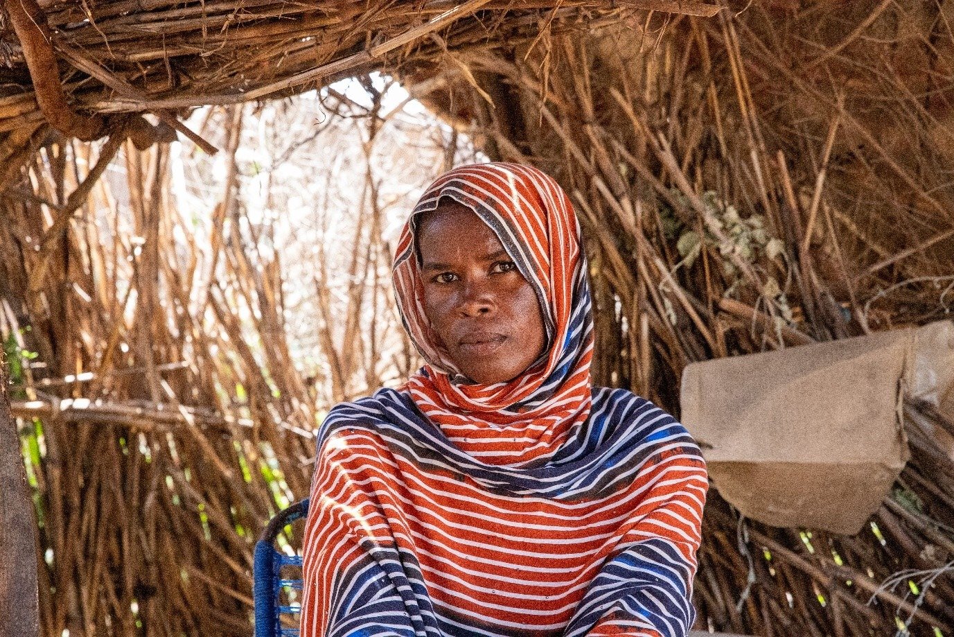 Zara, in a displacement camp in Chad.